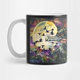 Cormorant Moon Mug